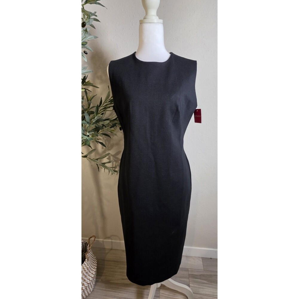SPANX Perfect Fit Ponte Sheath Dress Black M Medium NWT Bodycon Work Career